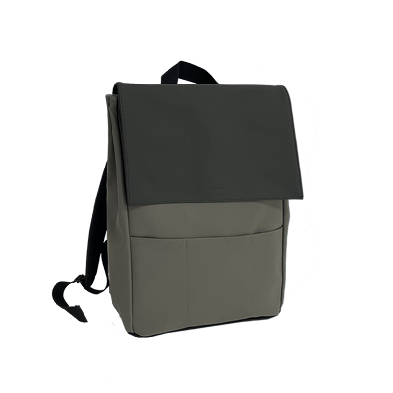 Uright PU Laptop Backpack Grey