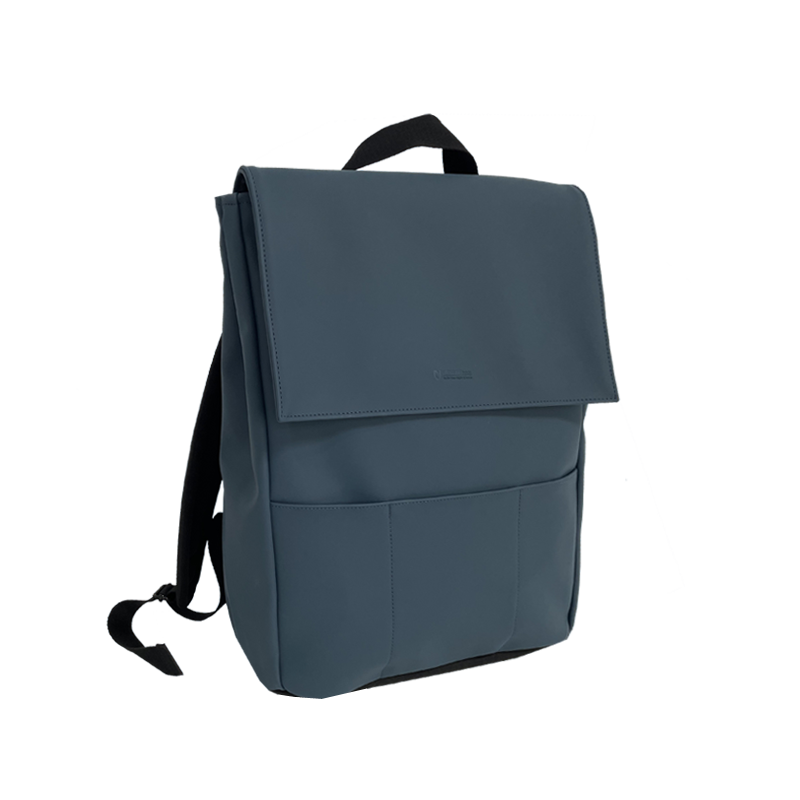 Uright PU Laptop Backpack Navy