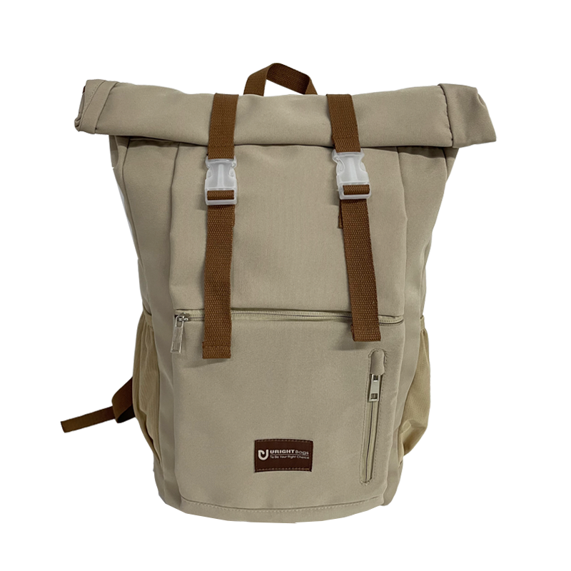 Uright Rolling Top Tend Backpack Kakhi