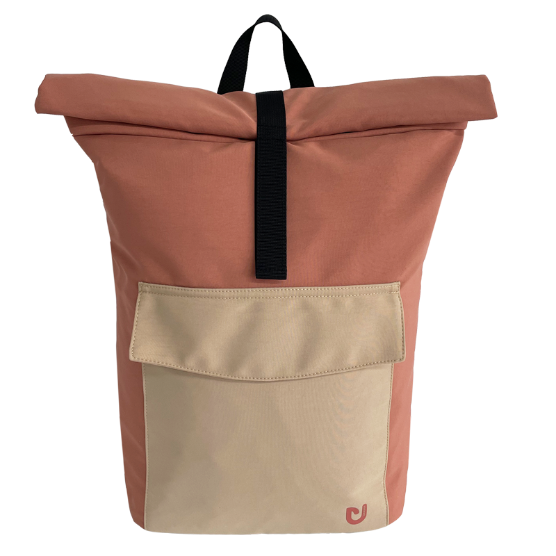 Rolltop washing wrinkle backpack